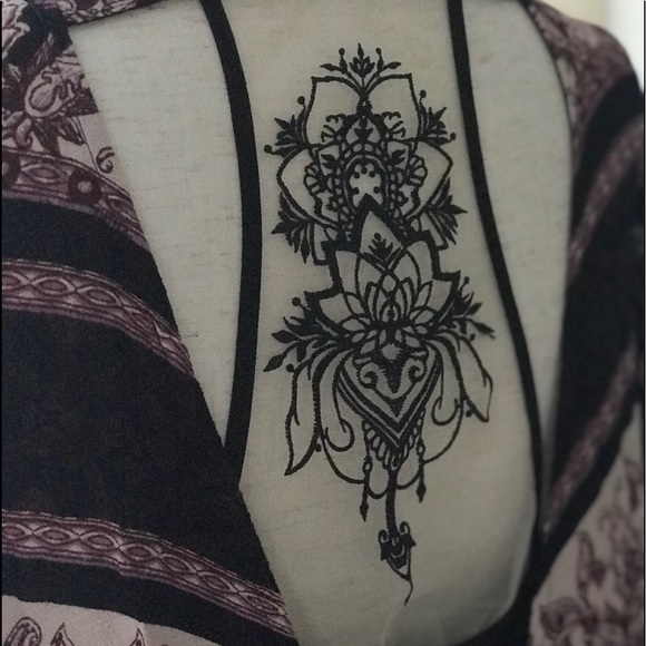 Tattoo Mesh Racerback Bralette, M/L - NWT - Picture 7 of 7